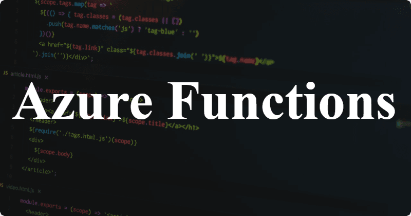 Background processing in .NET Core: Azure Functions
